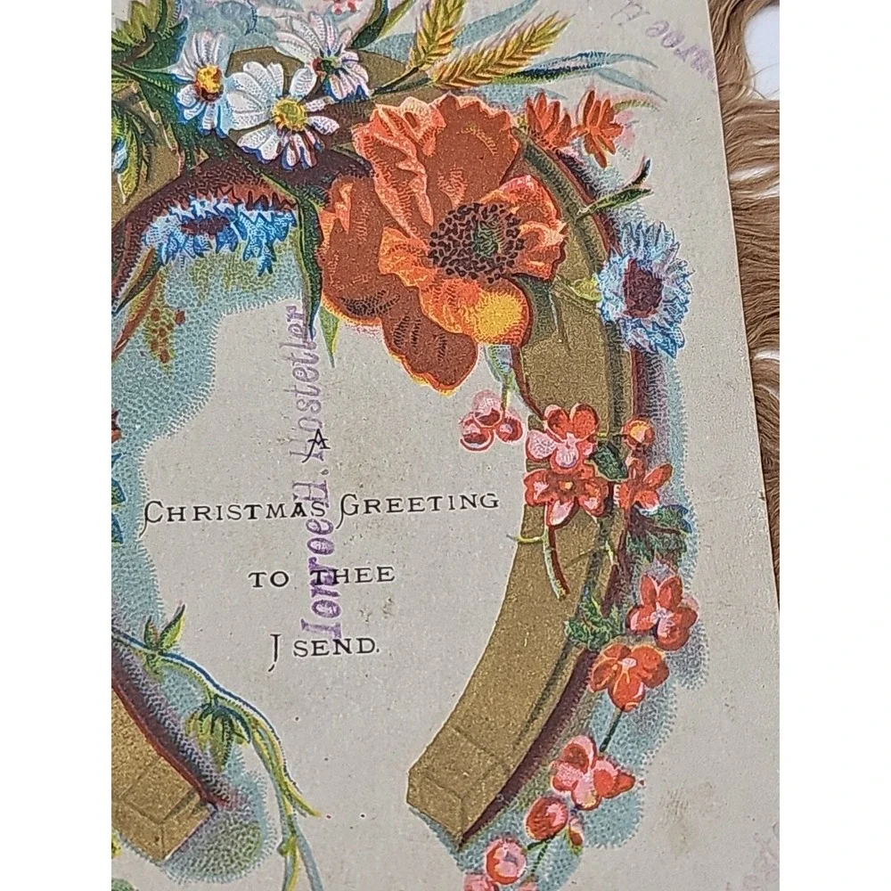Antique Christmas Card‎ Fringe New Year Lot Of 3